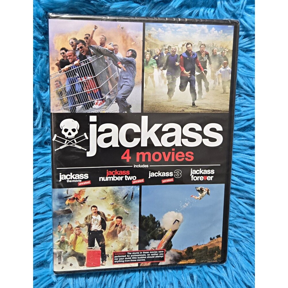 Paramount Pictures Jackass 4 Movies (DVD) Unrated 4-Disc Widescreen R